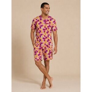 Cosabella Men's Designer V-Neck‎ Pajama Shorts Set Size M